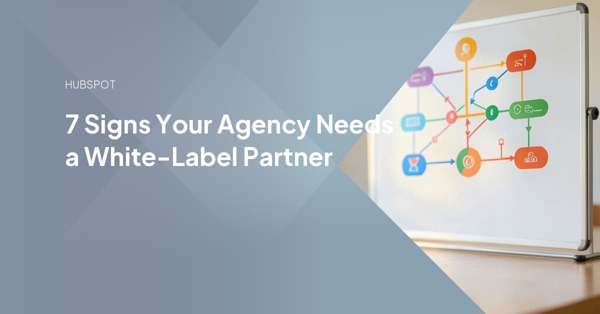 An agency owner comparing a hiring plan against a white-label HubSpot delivery partner on a laptop screen.