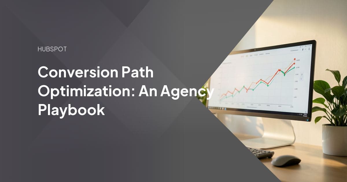 A visual map of a client conversion path from CTA through landing page and offer to a submitted lead form.