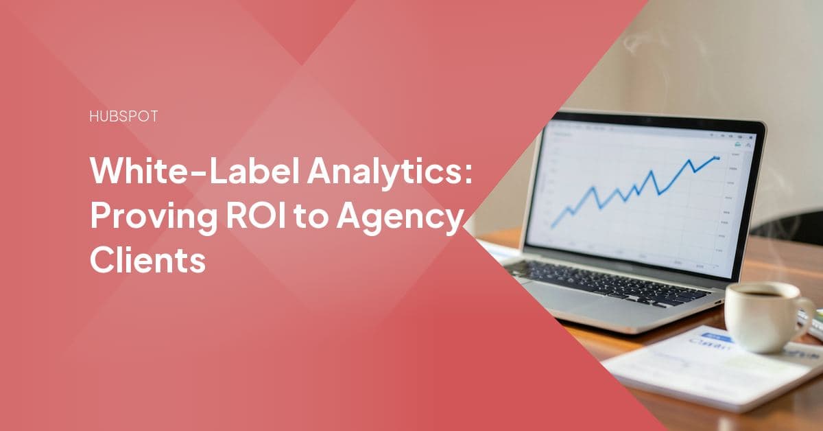 A marketing analytics dashboard showing revenue, conversion, and campaign performance charts used to report white-label service results to an agency's clients.