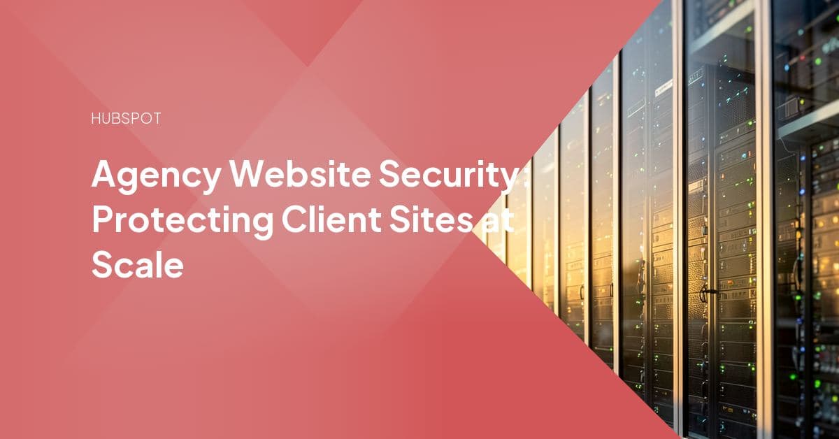 A padlock icon layered over a website interface, representing an agency's control over SSL, backups, and access on client sites it manages