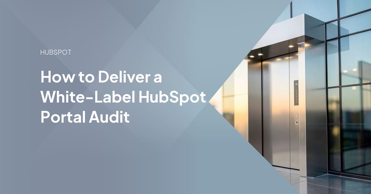 An agency team reviewing a HubSpot portal audit checklist and dashboard, flagging data quality, permissions, and reporting issues in a client's CRM
