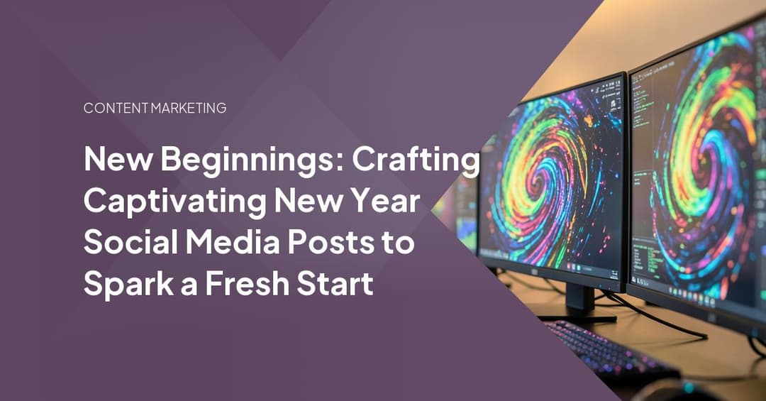 New Beginnings: Crafting Captivating New Year Social Media Posts to Spark a Fresh Start
