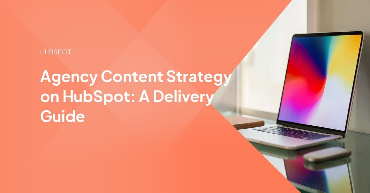 A content team reviewing an editorial calendar and performance dashboard on a laptop, representing an agency's repeatable HubSpot content delivery pipeline