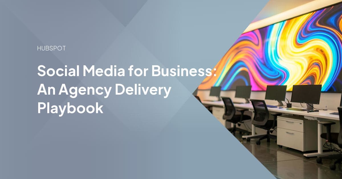 Agency delivery team mapping a client's social platform mix on a whiteboard, with LinkedIn, Instagram, and TikTok icons weighed against a content calendar and reporting dashboard.