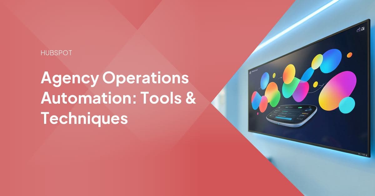 Interlocking workflow gears and dashboard panels symbolizing an agency's internal delivery operations (audits, reporting, and intake) running on automation.