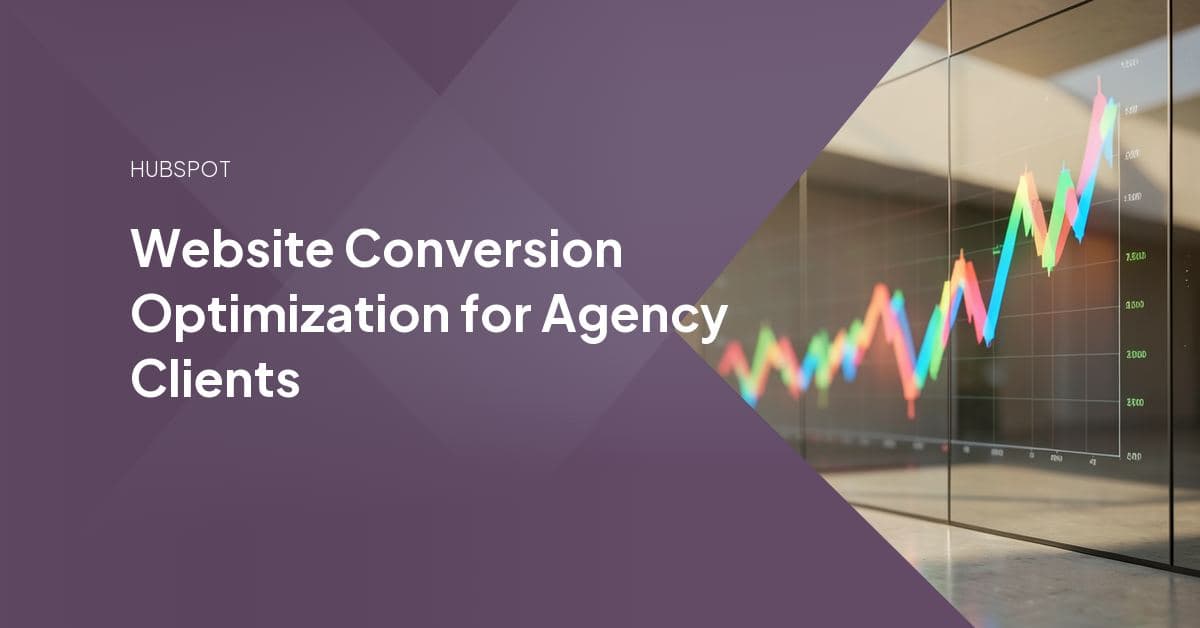 Agency team reviewing a website conversion funnel dashboard with A/B test results and performance charts on a laptop screen.