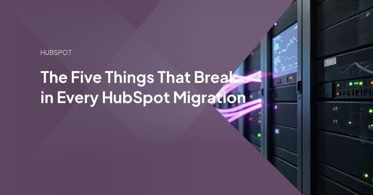 A post-migration reconciliation checklist showing record counts, dates and integration endpoints being verified.