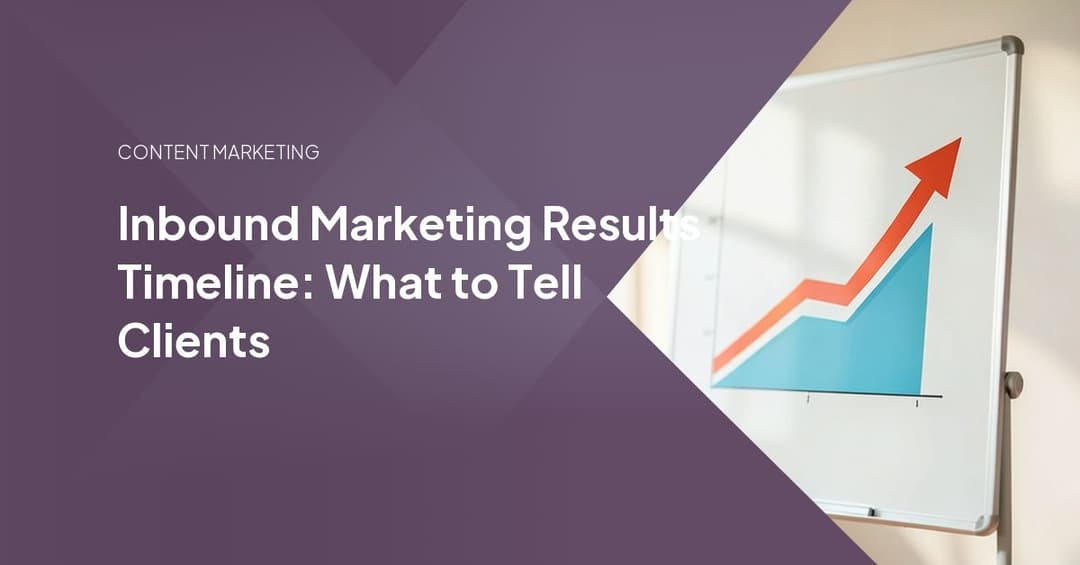 Inbound Marketing Results Timeline: What to Tell Clients