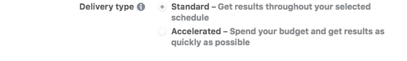 Accelerated Delivery Facebook Ads