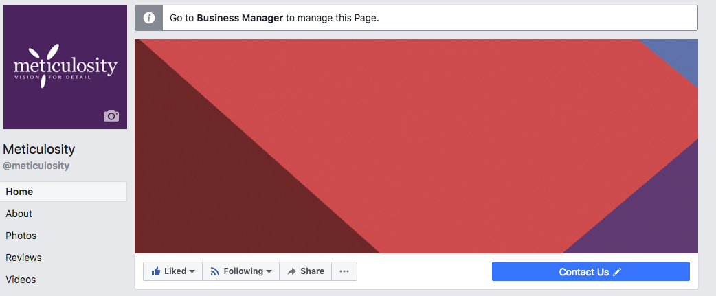 Business Manager Facebook example
