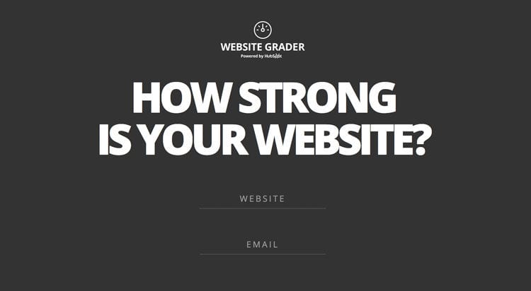 HubSpot Website Grader Tool
