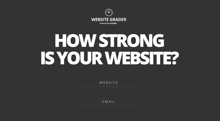 HubSpot Website Grader Tool