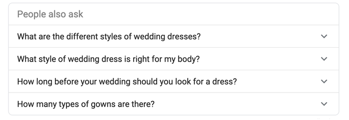 Google's People also ask feature 