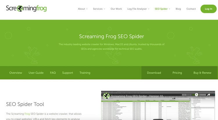 Screaming Frog SEO Tool