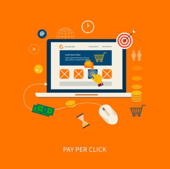 Pay per click (PPC) illustration showing the numerous opportunities that exist for conversion
