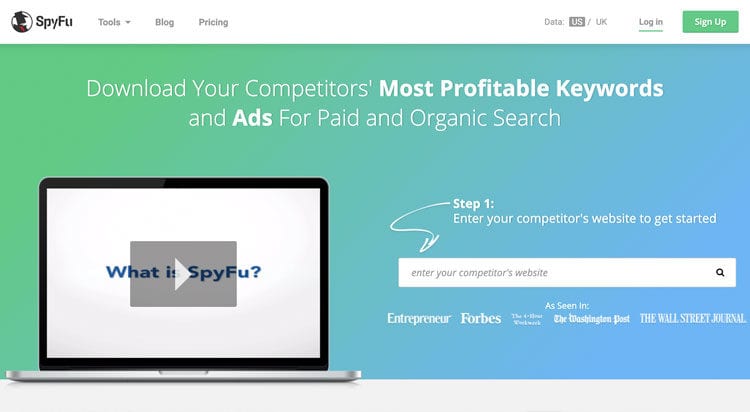 SpyFu Competitor SEO Tool