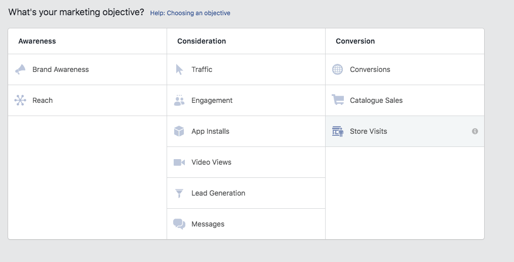 Facebook Ads Store Visits Objective