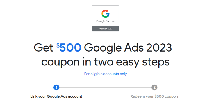 google ads partner coupon