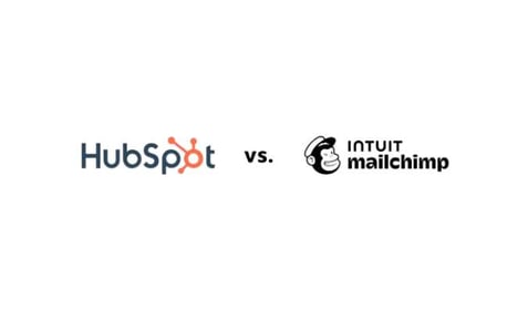 Hubspot logo vs. Intuit mailchimp logo
