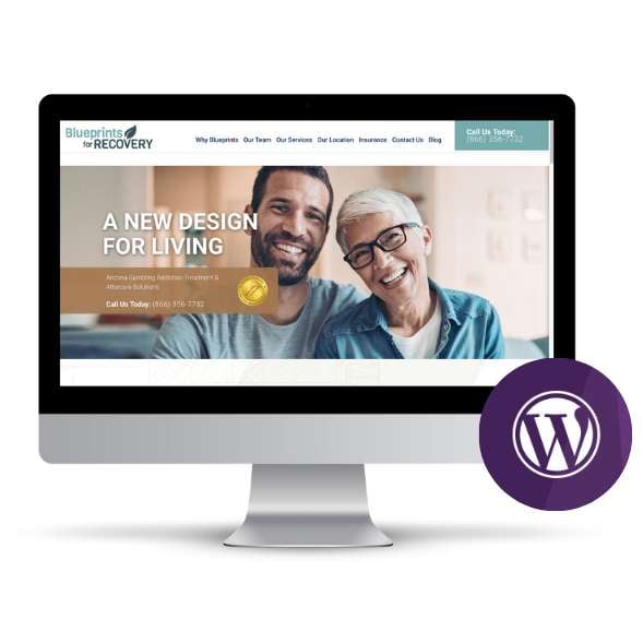 Blueprints for Recovery website homepage 