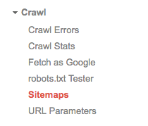 Add Sitemaps from your Google Search Console