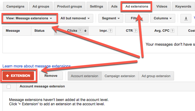 How to set up text message ads in AdWords