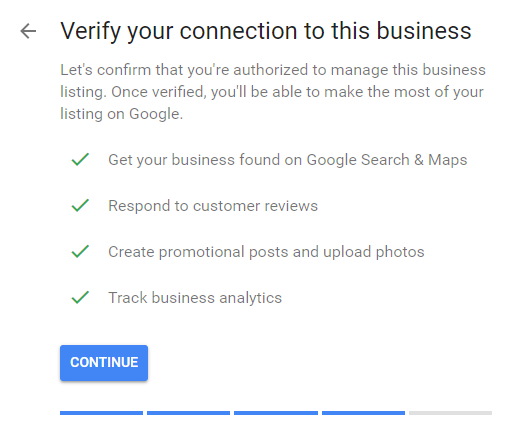 Verify Google my Business Listing
