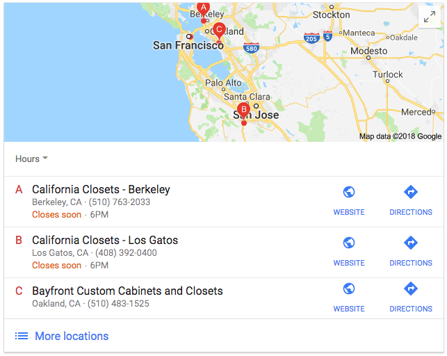 Multiple Location Listings