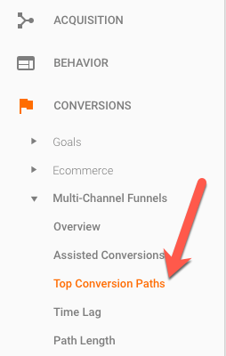 Top Conversion Paths Report