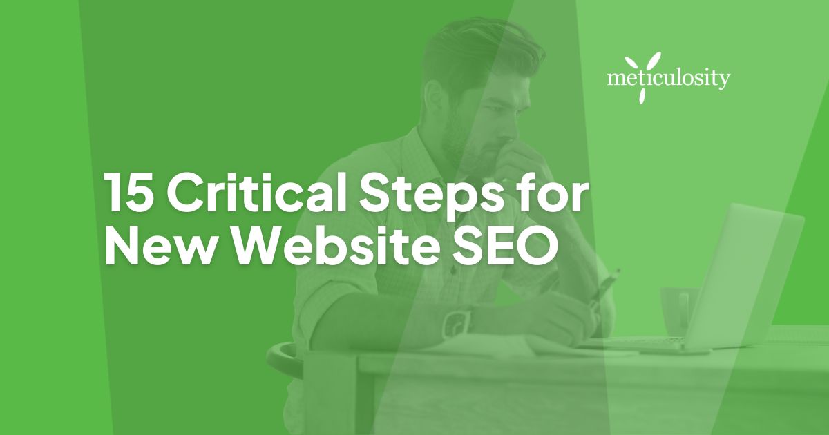15 Critical Steps for New Website SEO