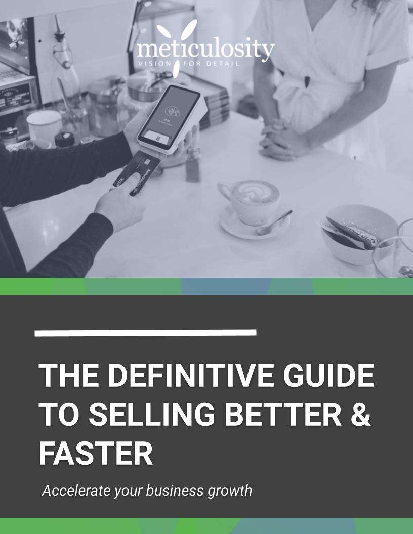 The Definitive guide to better selling better and faster image