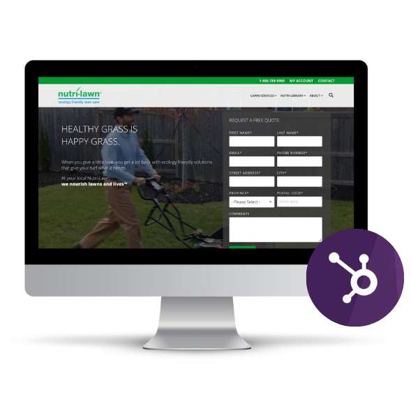 Nutri-Lawn website homepage