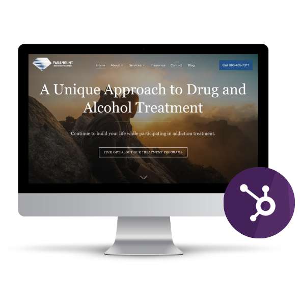  Paramount Recovery Center website homepage