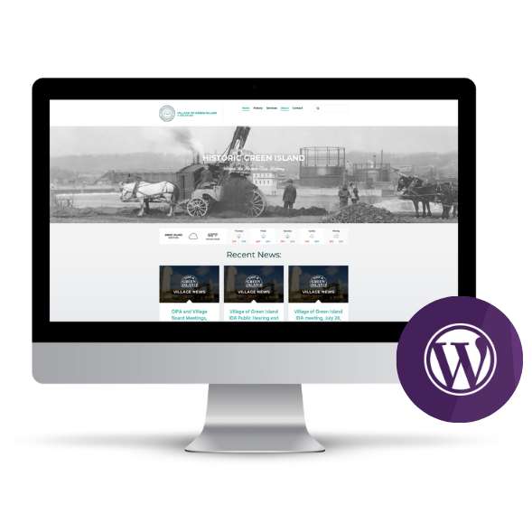 Village of Green Island website homepage