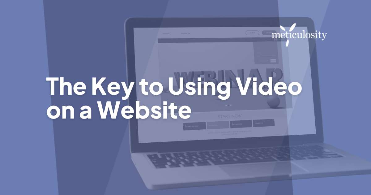 The Key to using video on a website