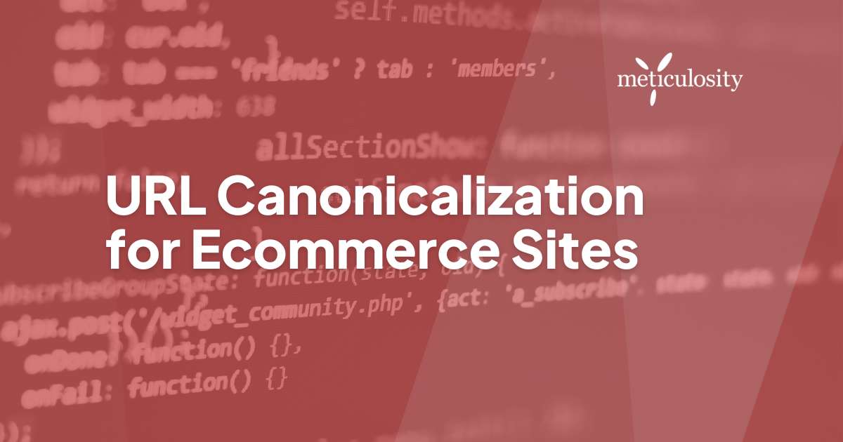 URL Canonicalization for Ecommerce sites