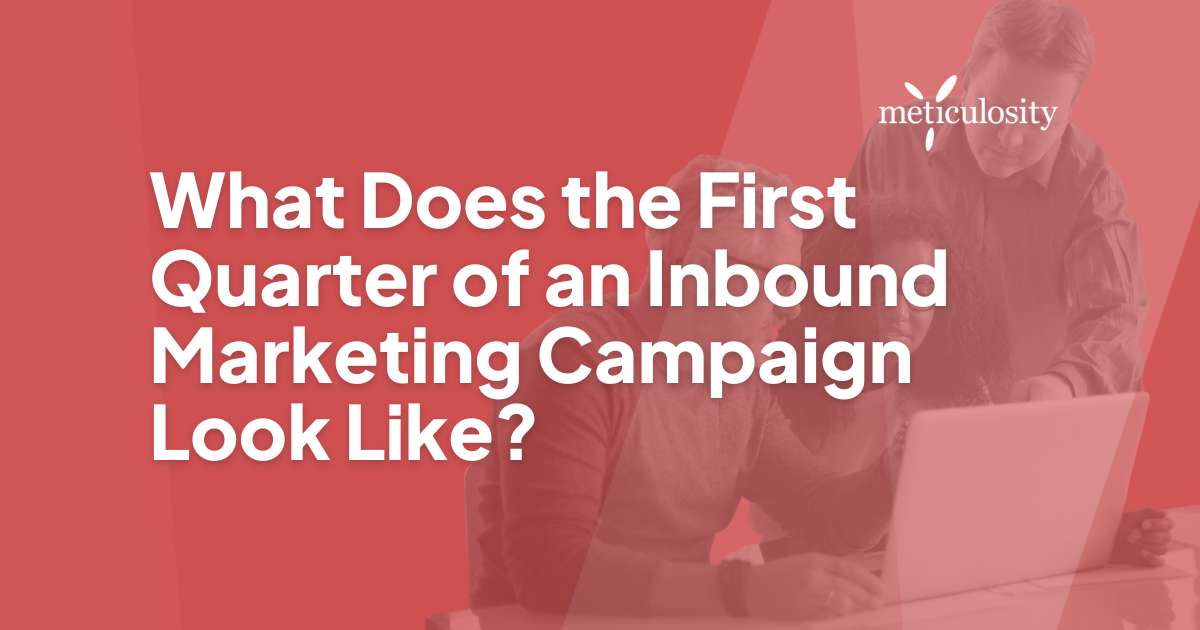What does the first quarter of an inbound marketing campaign look like