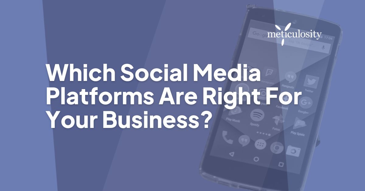 Which Social Media Platforms Are Right For Your Business?