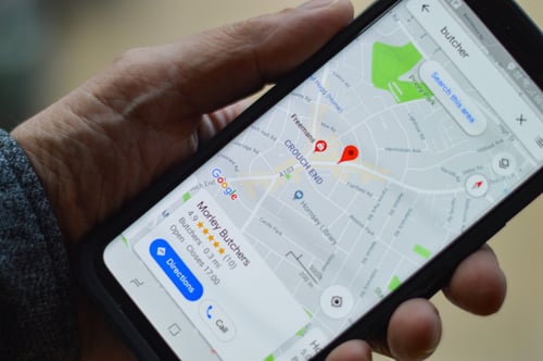 google maps app on phone